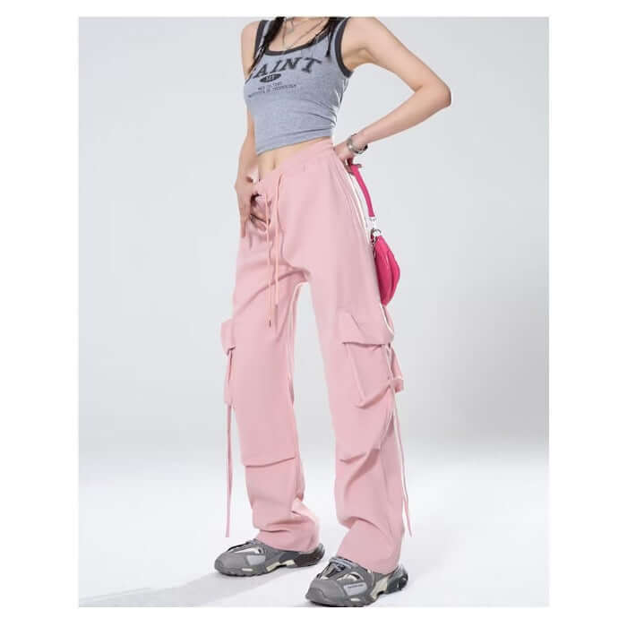 Loose Design Casual Mopping Retro Trousers Women