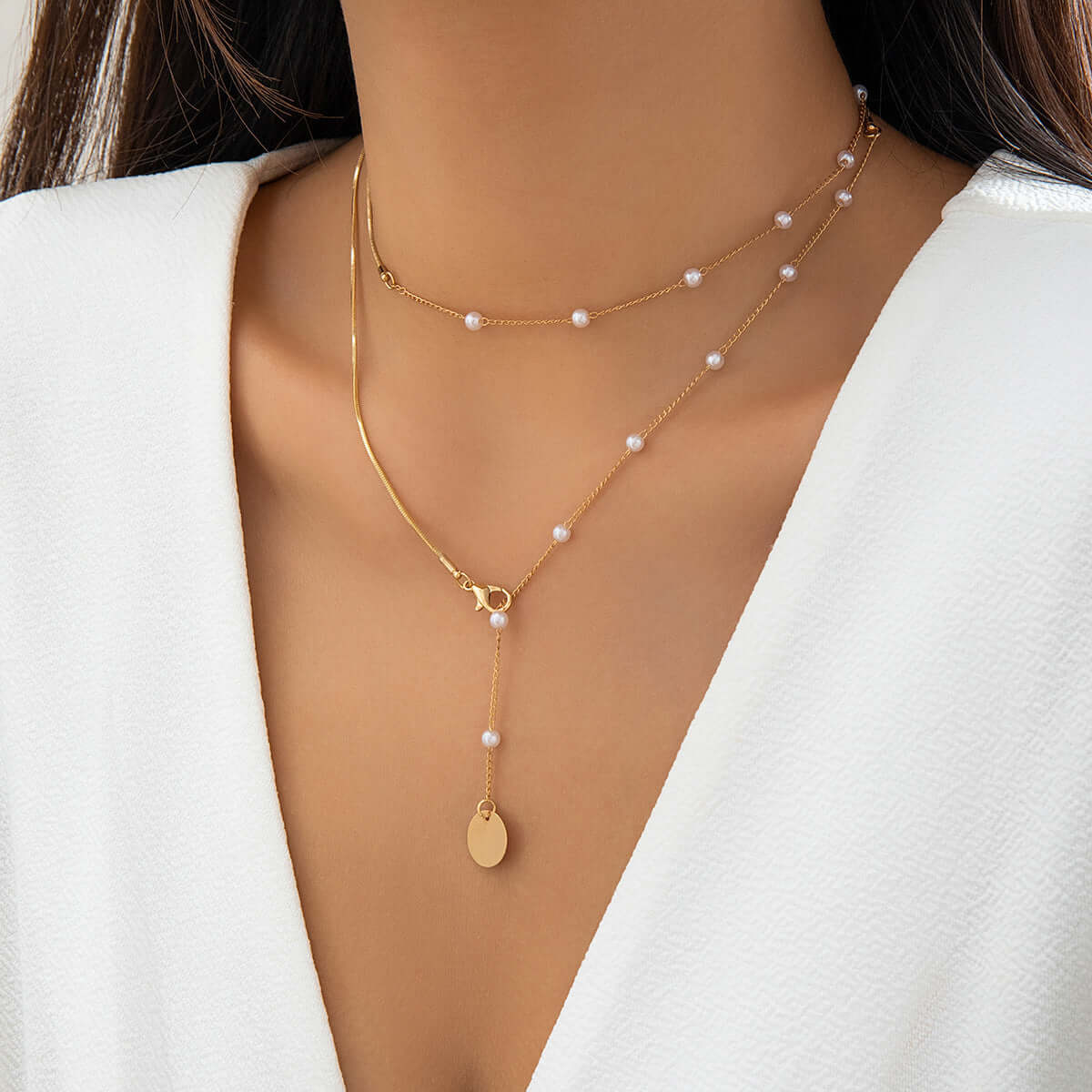 Niche Design Simple Pearl Necklace