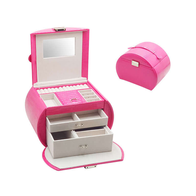 Leather Jewelry Storage Drawer High End Jewellery Box