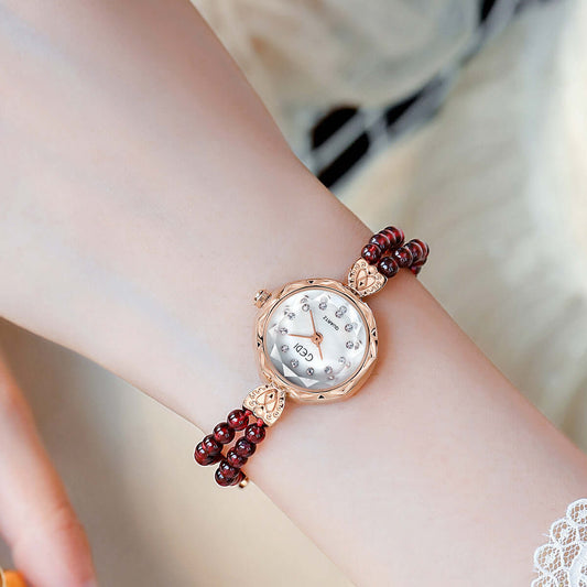 Women's Niche Creative And Luxury Pearls Strap Watch