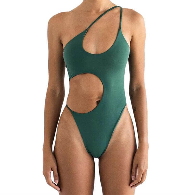 New Triangle Waist Cut Out Sexy One Piece Swimsuit