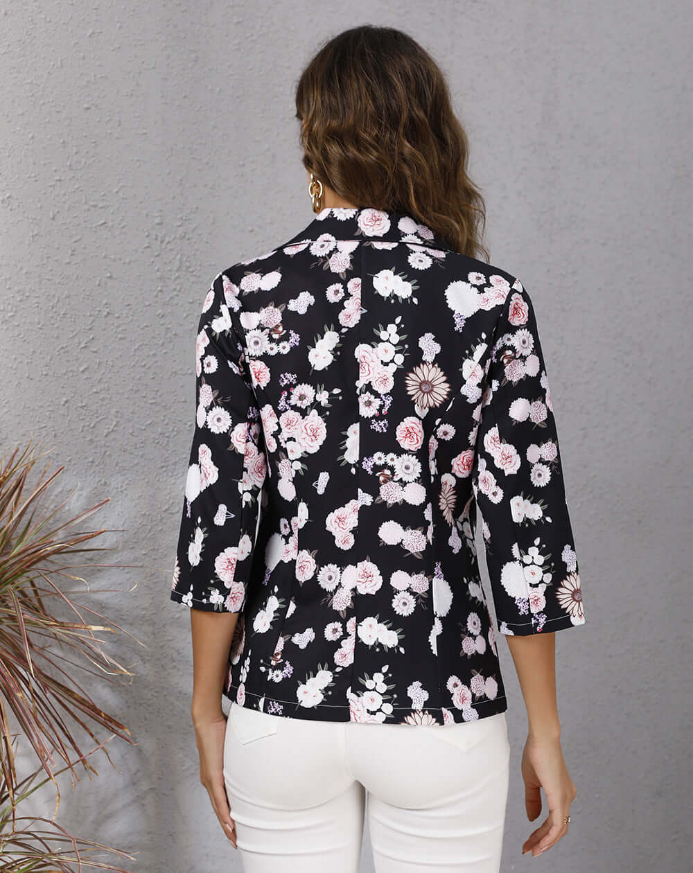 Women's Autumn Printing Lapel Jacket