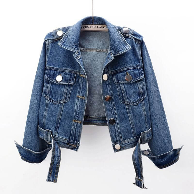 Short Sports Cotton Denim Jacket