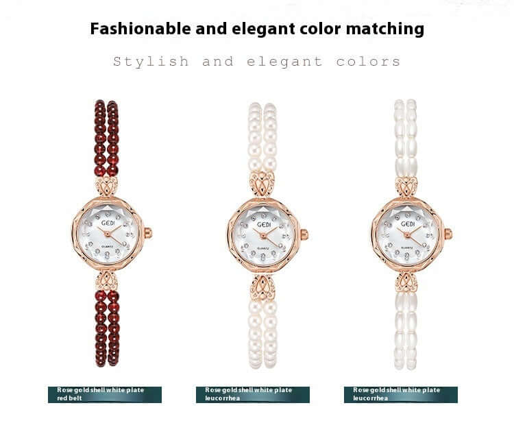 Women's Niche Creative And Luxury Pearls Strap Watch