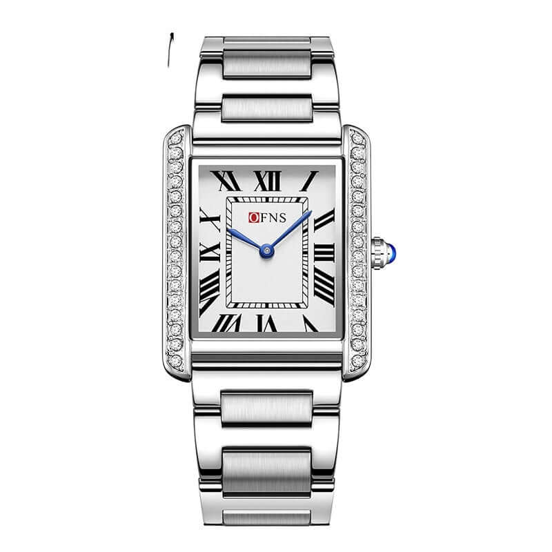 Retro Diamond Inlaid High End Women's Quartz Watch For Couples