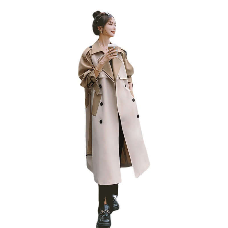 British Style Spring And Autumn Mid Length Coat Jacket