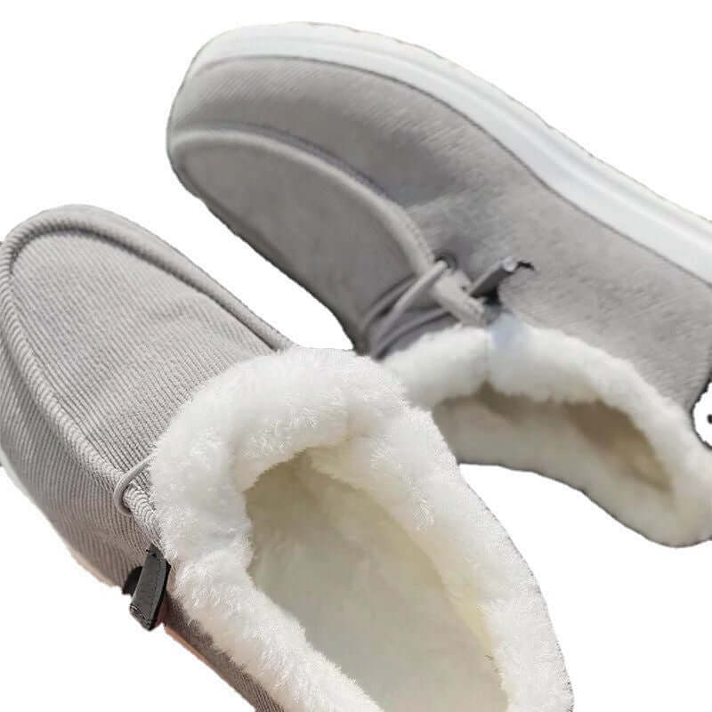 Pantuflas de invierno para mujer de algodón grueso y cálido