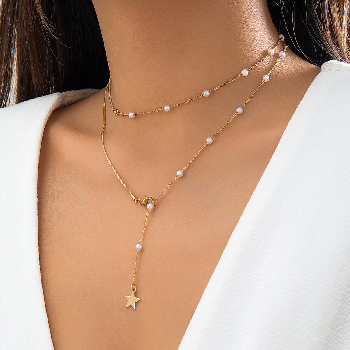 Niche Design Simple Pearl Necklace