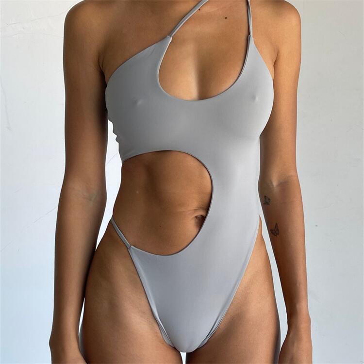 New Triangle Waist Cut Out Sexy One Piece Swimsuit