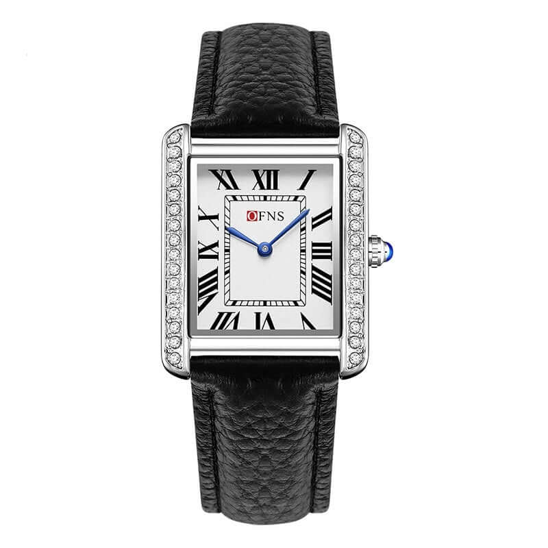 Retro Diamond Inlaid High End Women's Quartz Watch For Couples