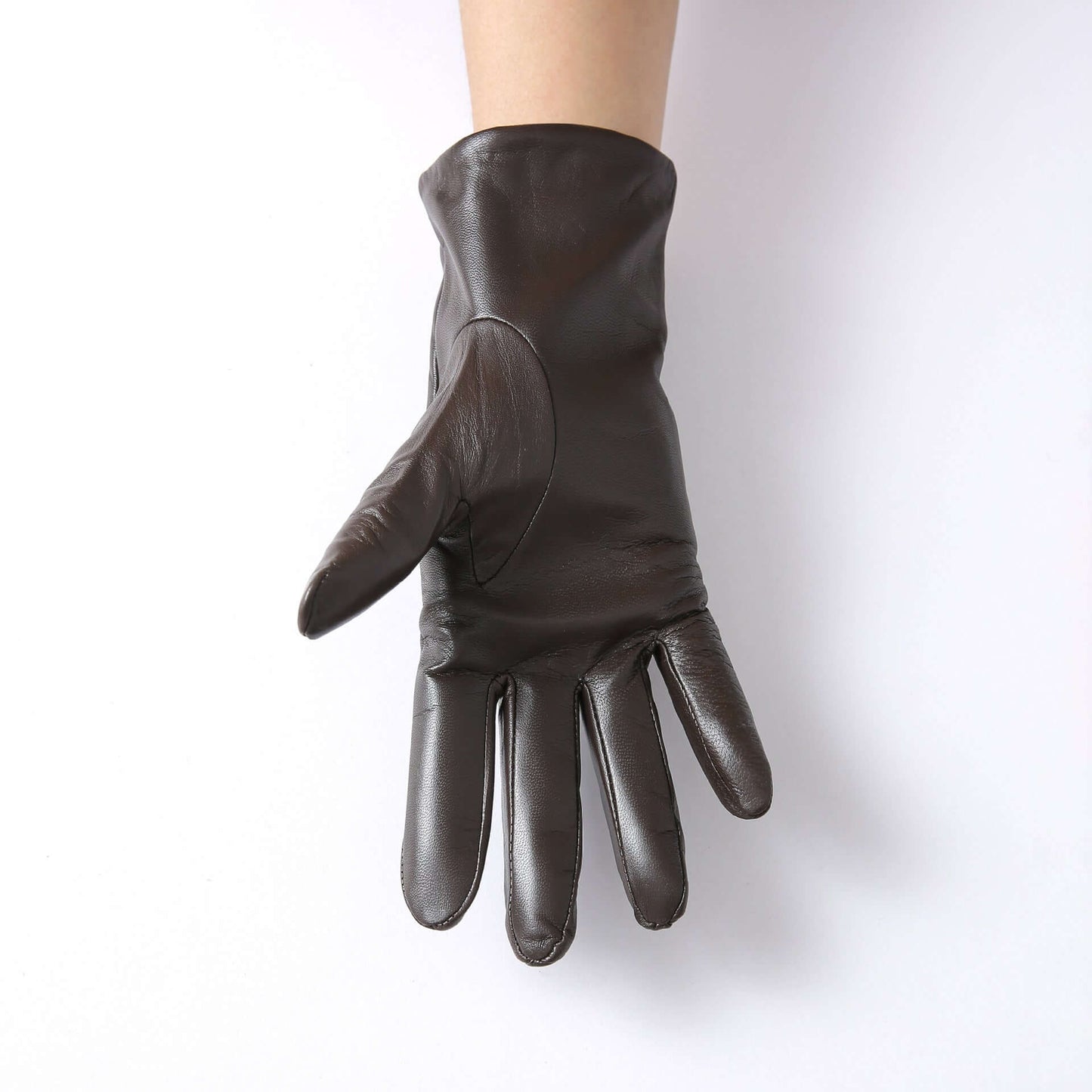 Wool In Driving And Biking Lengthened Goat Leather Gloves For Women