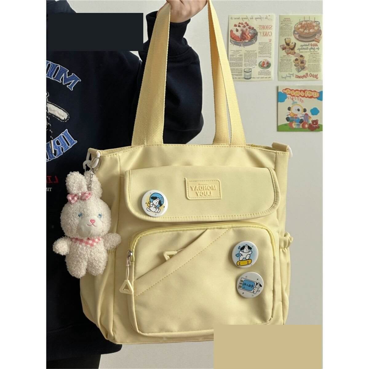 Women's Canvas Japanese College Style Bag