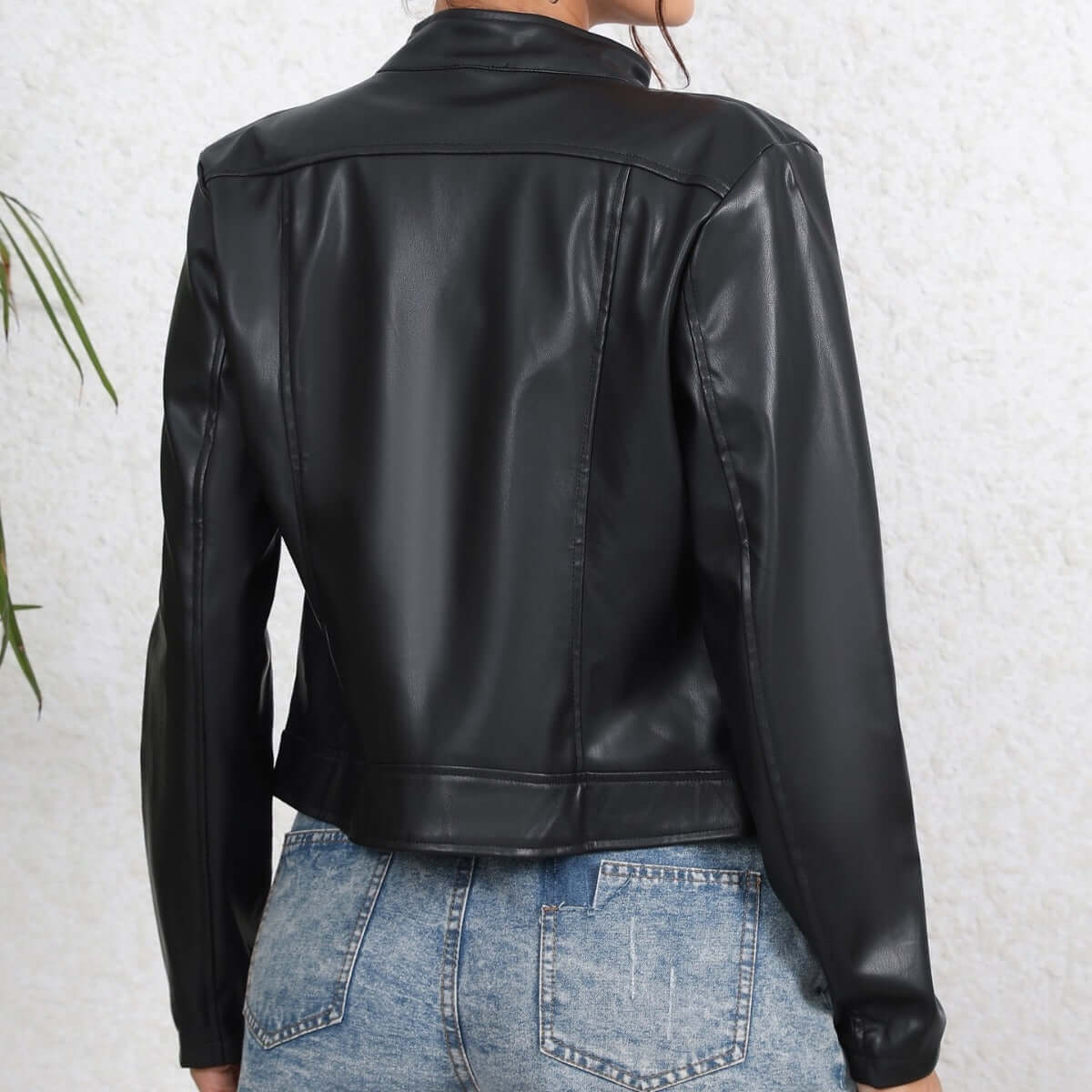 Fashionable All Match Leather Jacket