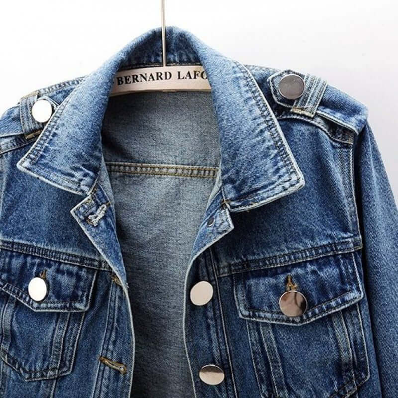 Short Sports Cotton Denim Jacket