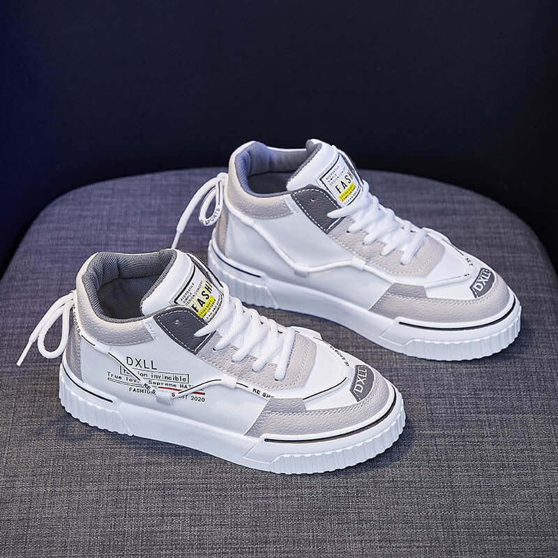 Ins High Top White Shoes Female Spring New Student Running Shoes Female Flat Street Shoes