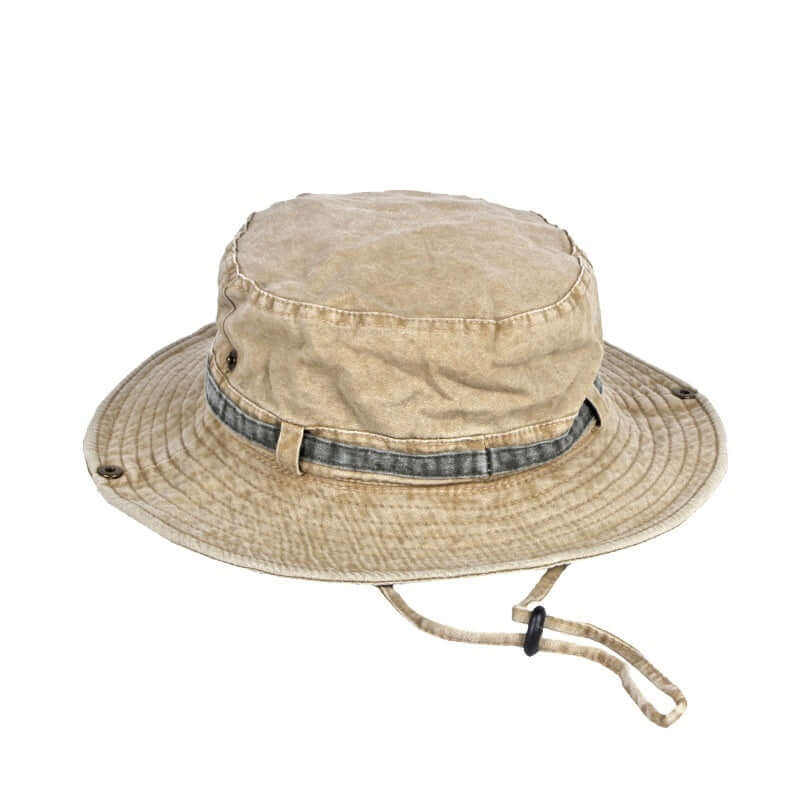 Universal Washed Cotton Sun Proof Sunshade Big Brim Climbing Hat