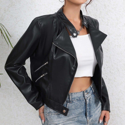 Fashionable All Match Leather Jacket