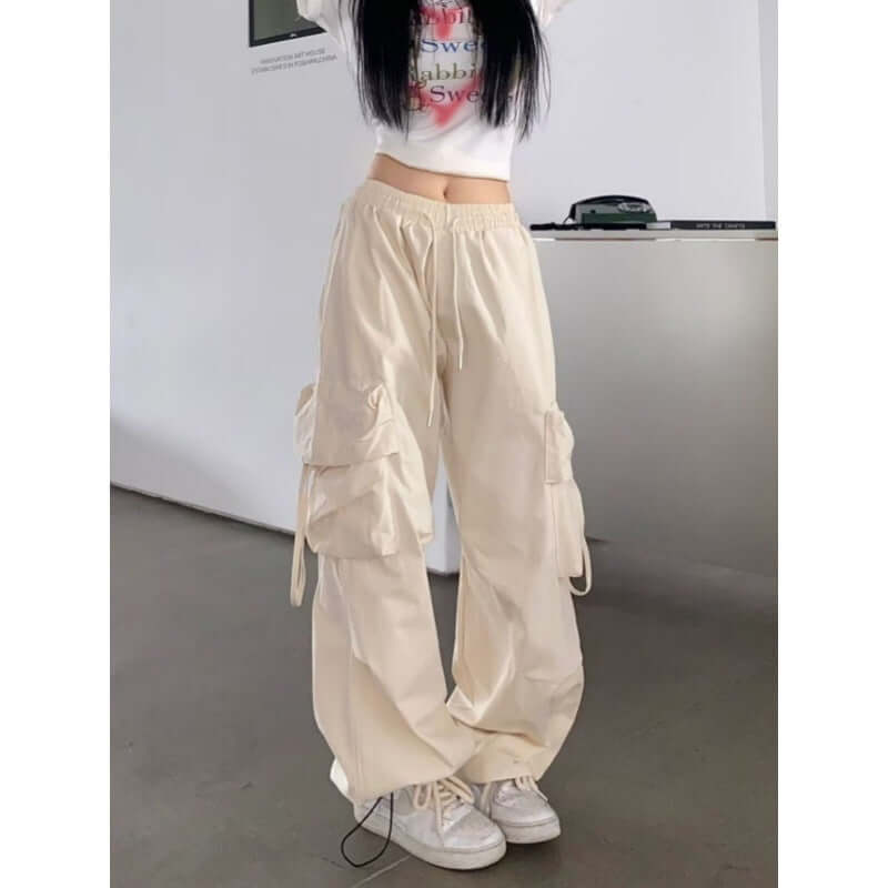 Loose Design Casual Mopping Retro Trousers Women