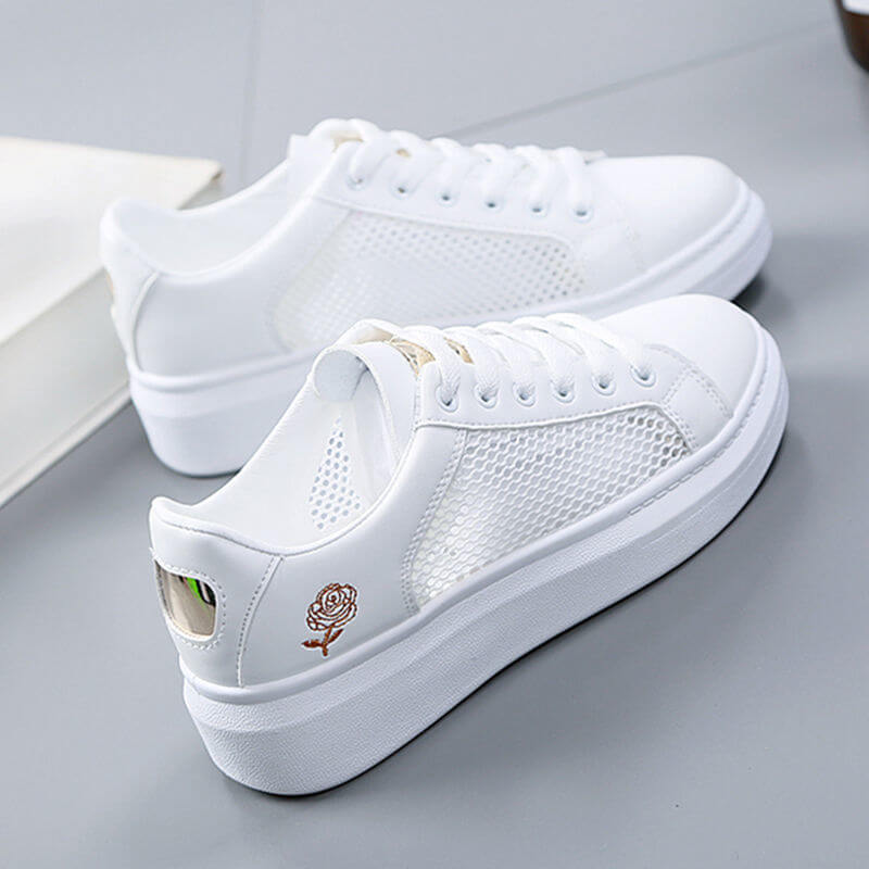 Spring And Autumn All Match Sneakers Student Breathable Net Shoes Flat Sneakers