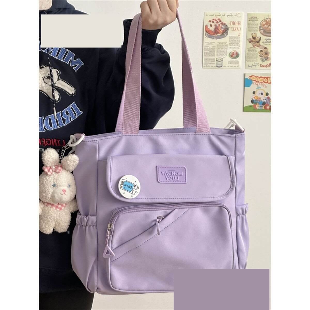 Women's Canvas Japanese College Style Bag