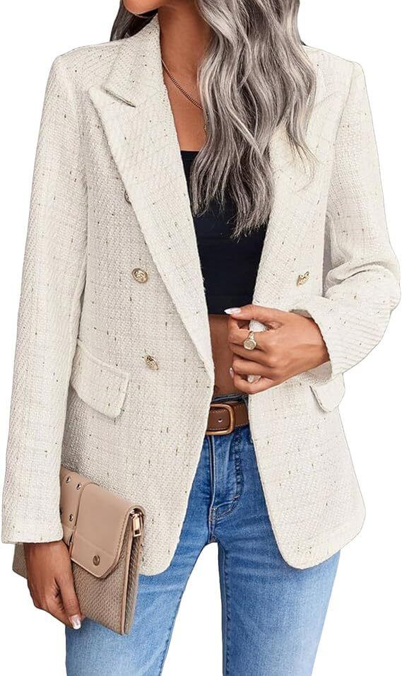 Women's Tweed Suit Jacket Fashion