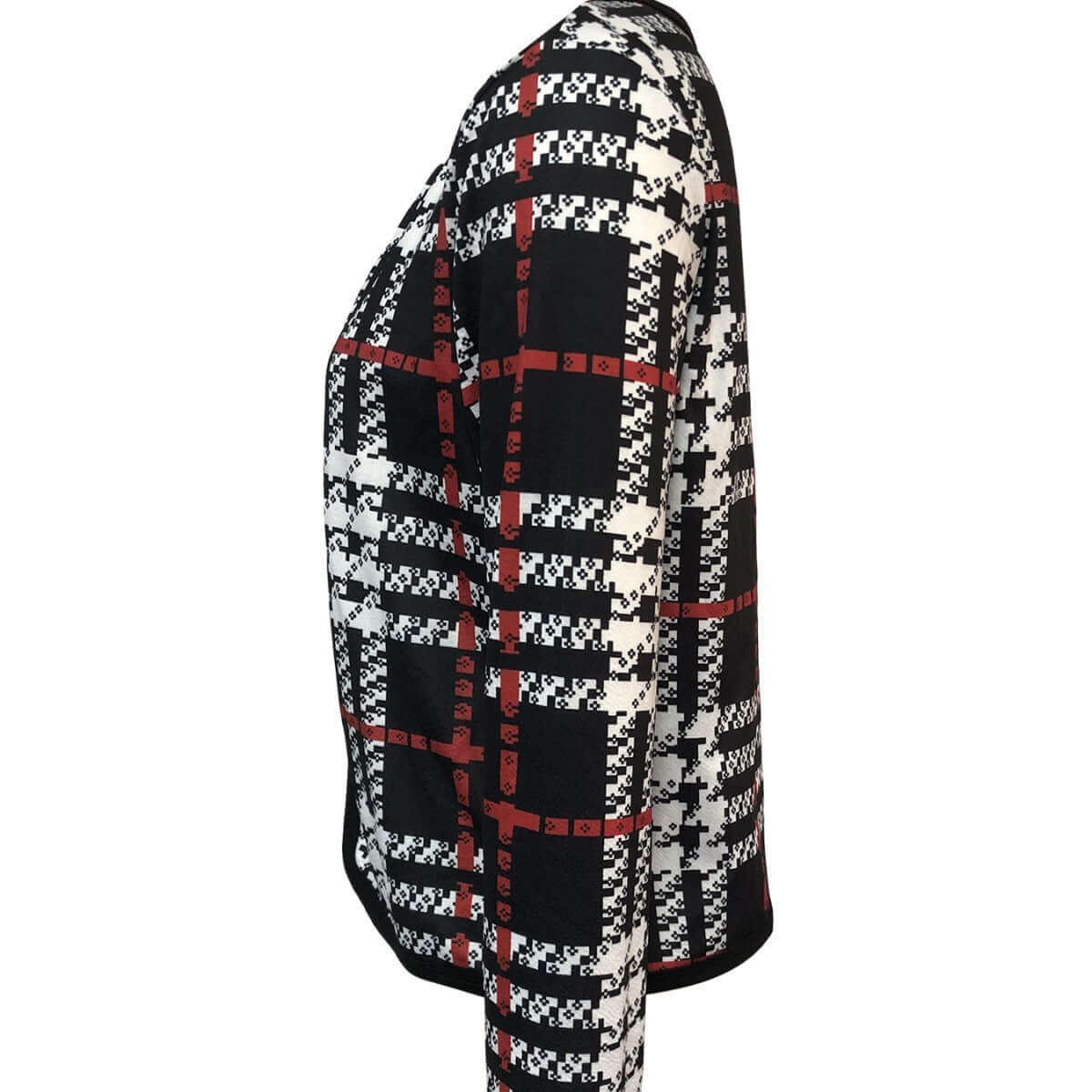 Women's Checkered Printed Versatile Casual Jacket