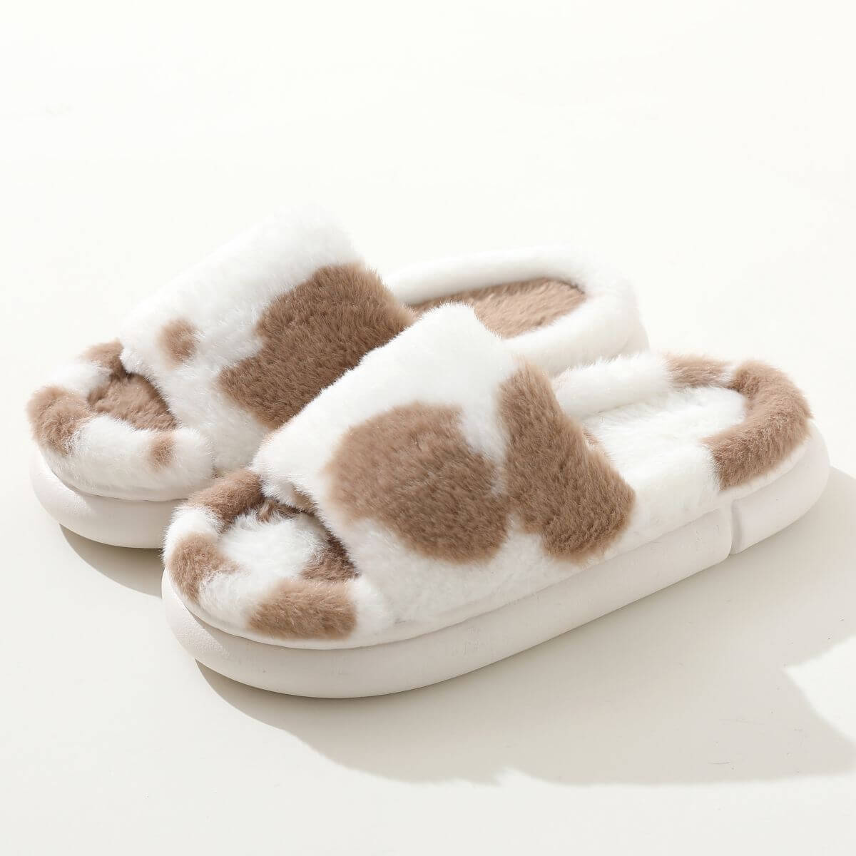 Fairy Style Thick Soled Eva Fluffy Slippers Women's Outer Wear