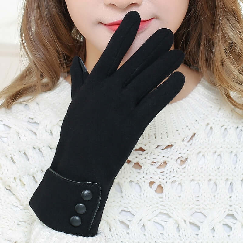 Guantes térmicos de polar para montar en invierno