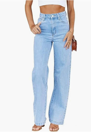 Fashion Women's Loose All-matching Straight Jeans