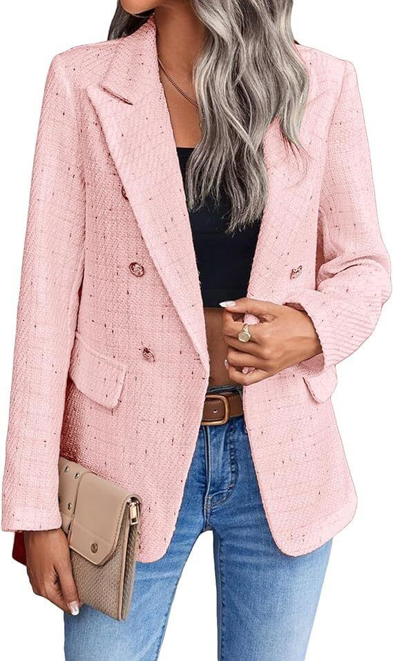 Women's Tweed Suit Jacket Fashion